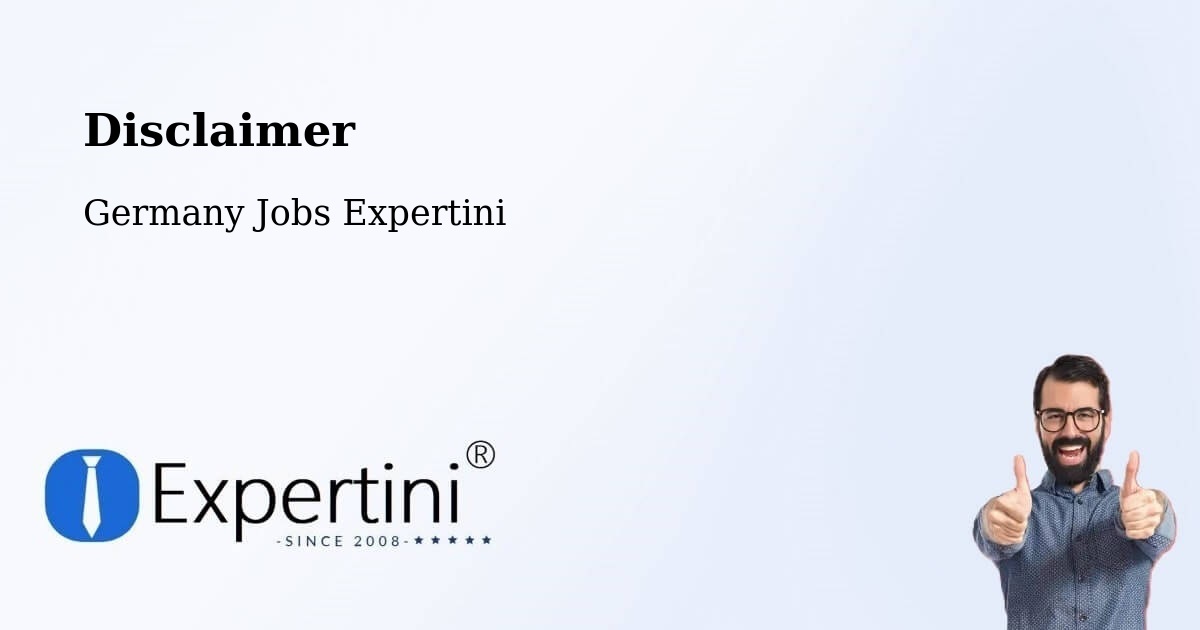 Disclaimer – Hof - Germany Jobs Expertini